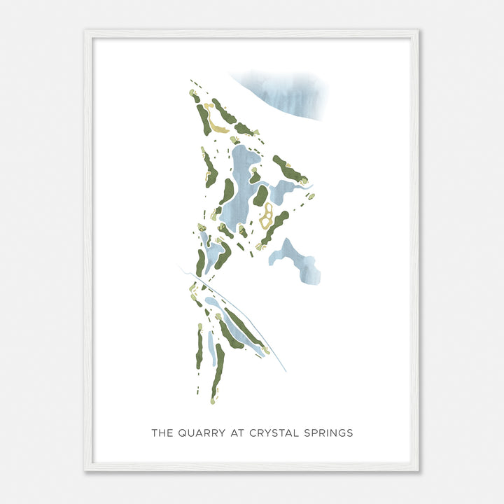 Print of The Quarry At Crystal Springs Modern Map