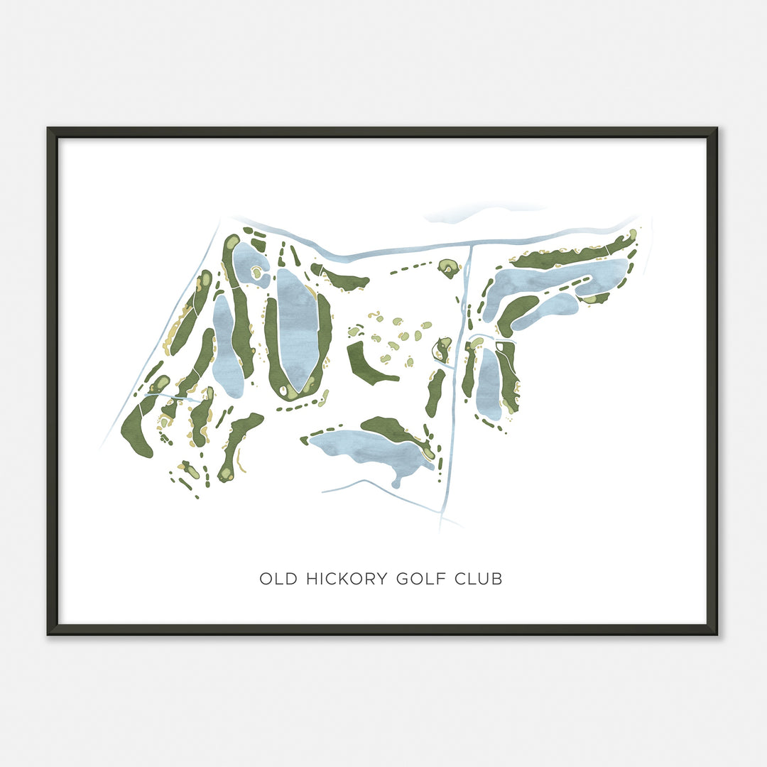 Print of Old Hickory Golf Club Modern Map