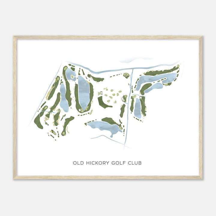 Print of Old Hickory Golf Club Modern Map