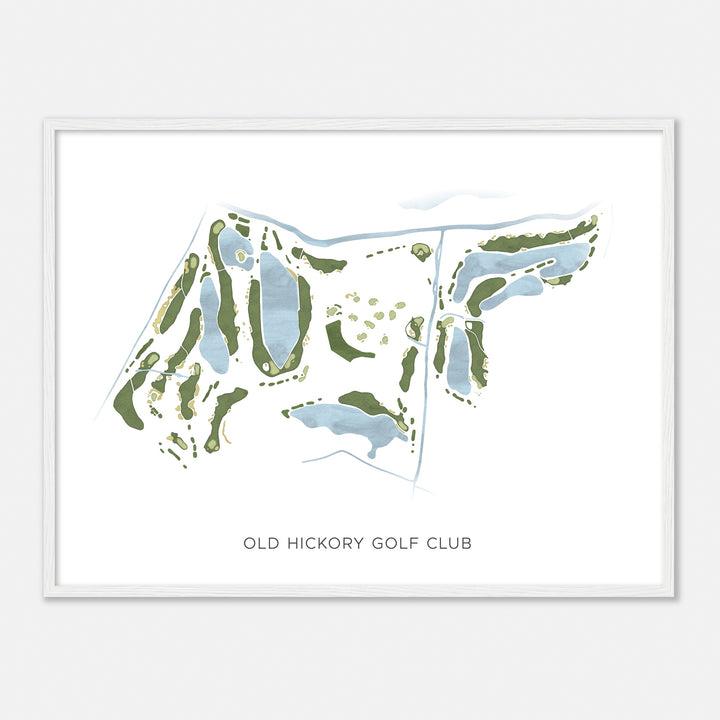 Print of Old Hickory Golf Club Modern Map