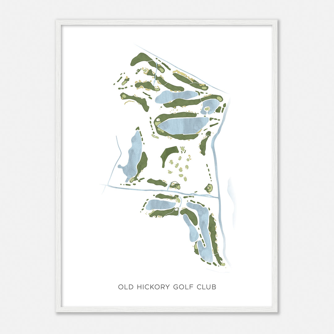 Print of Old Hickory Golf Club Modern Map