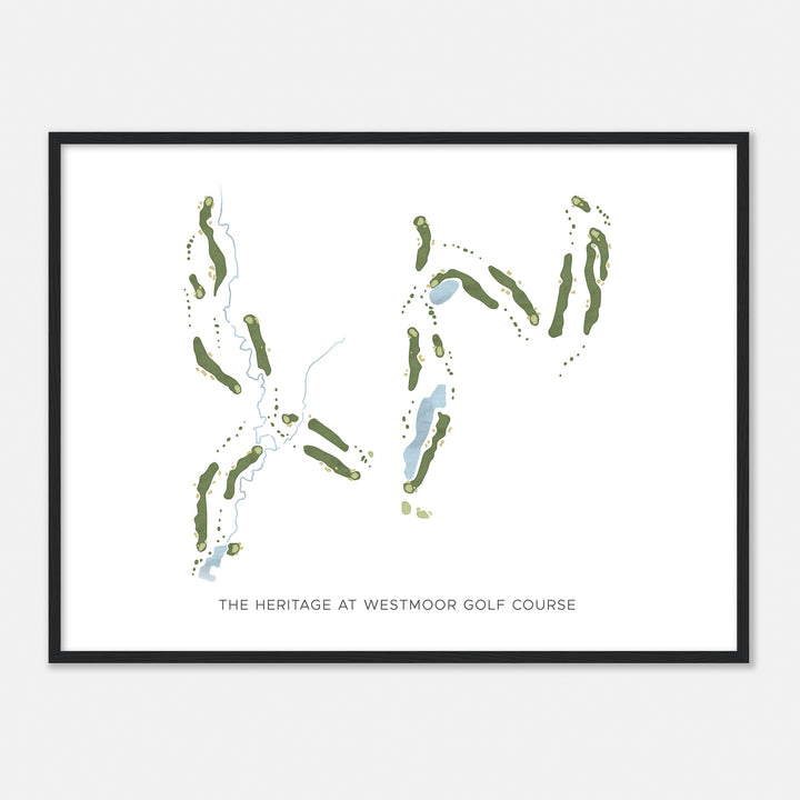 Print of The Heritage At Westmoor Golf Course Modern Map