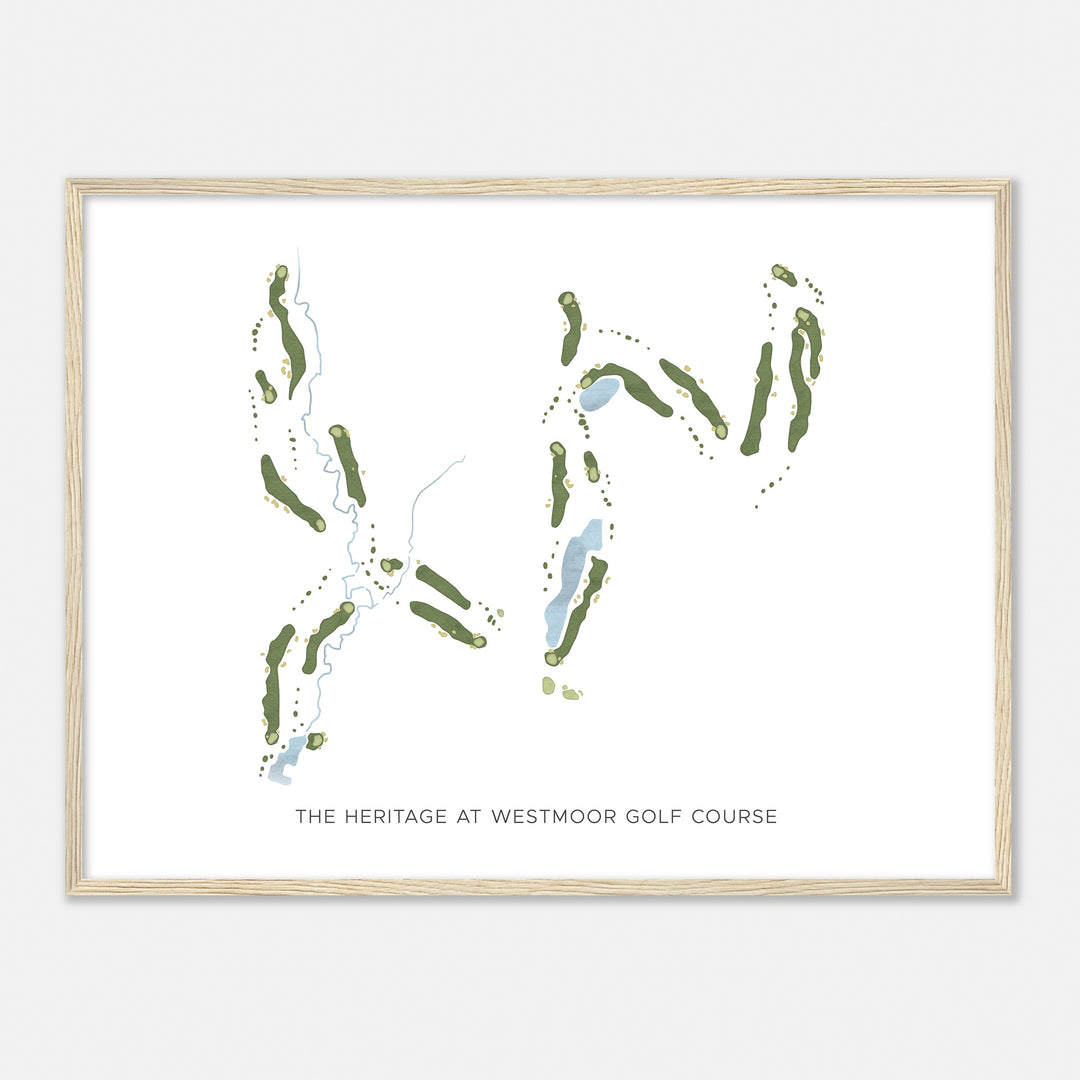 Print of The Heritage At Westmoor Golf Course Modern Map