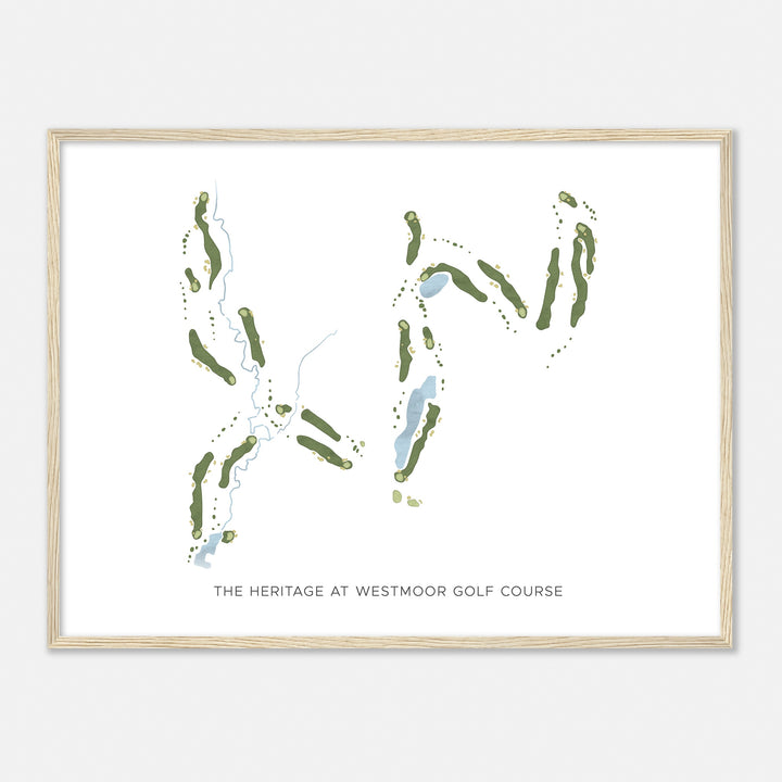 Print of The Heritage At Westmoor Golf Course Modern Map