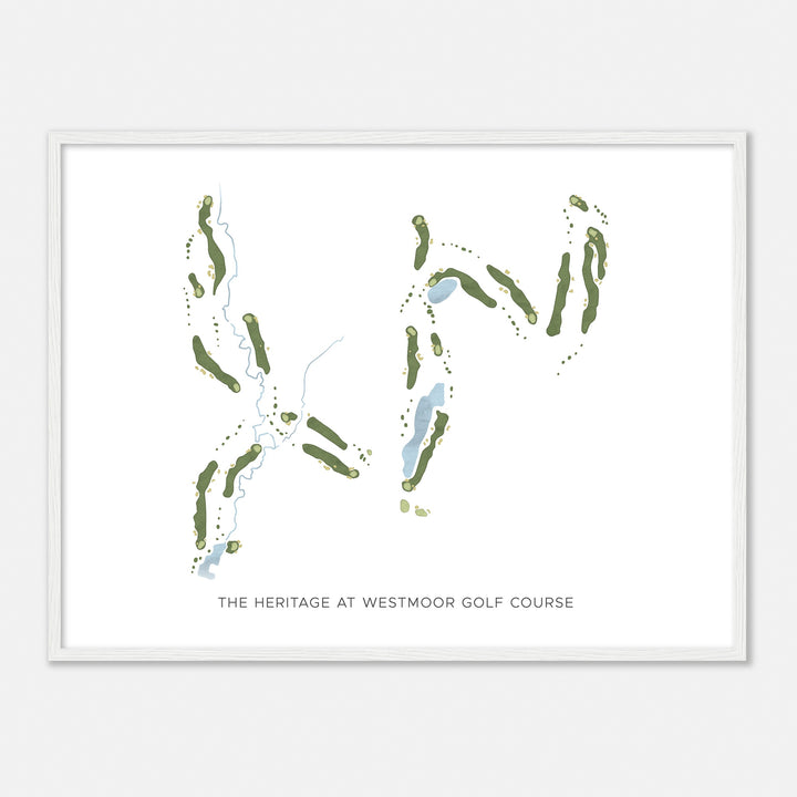 Print of The Heritage At Westmoor Golf Course Modern Map