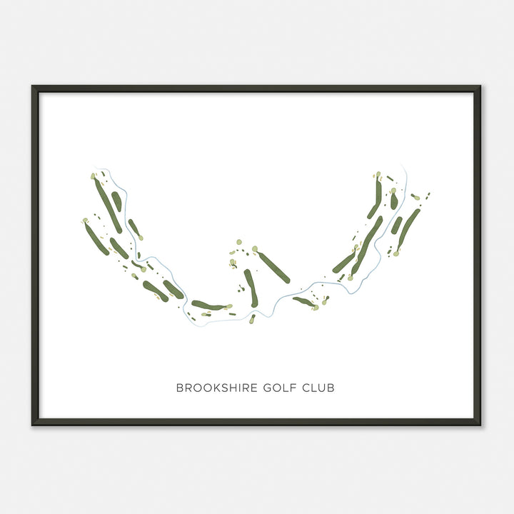 Print of Brookshire Golf Club Modern Map