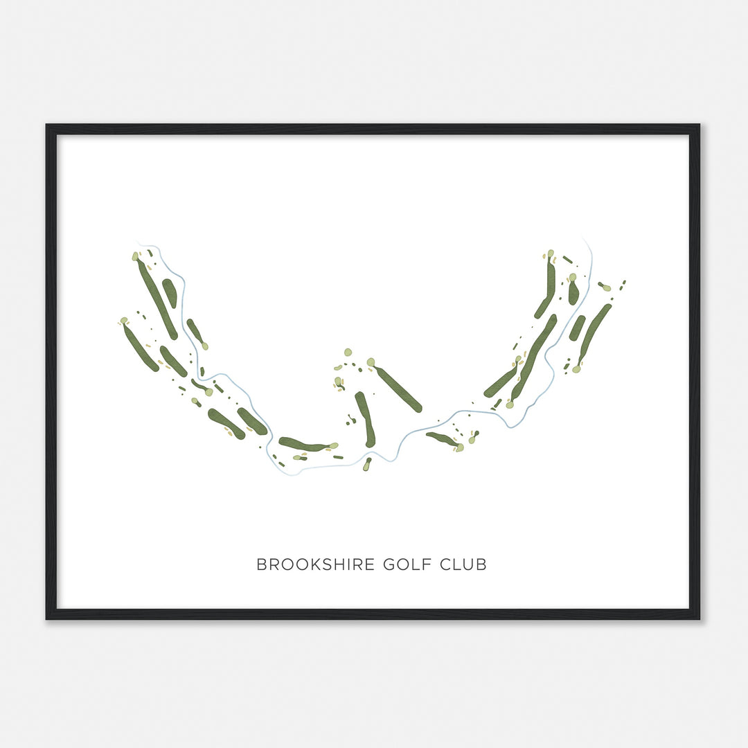 Print of Brookshire Golf Club Modern Map