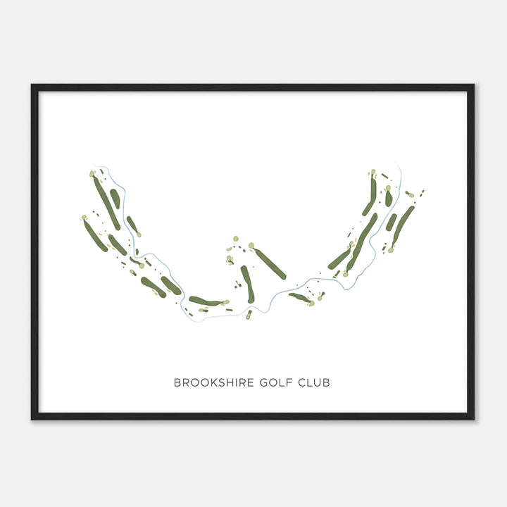 Print of Brookshire Golf Club Modern Map