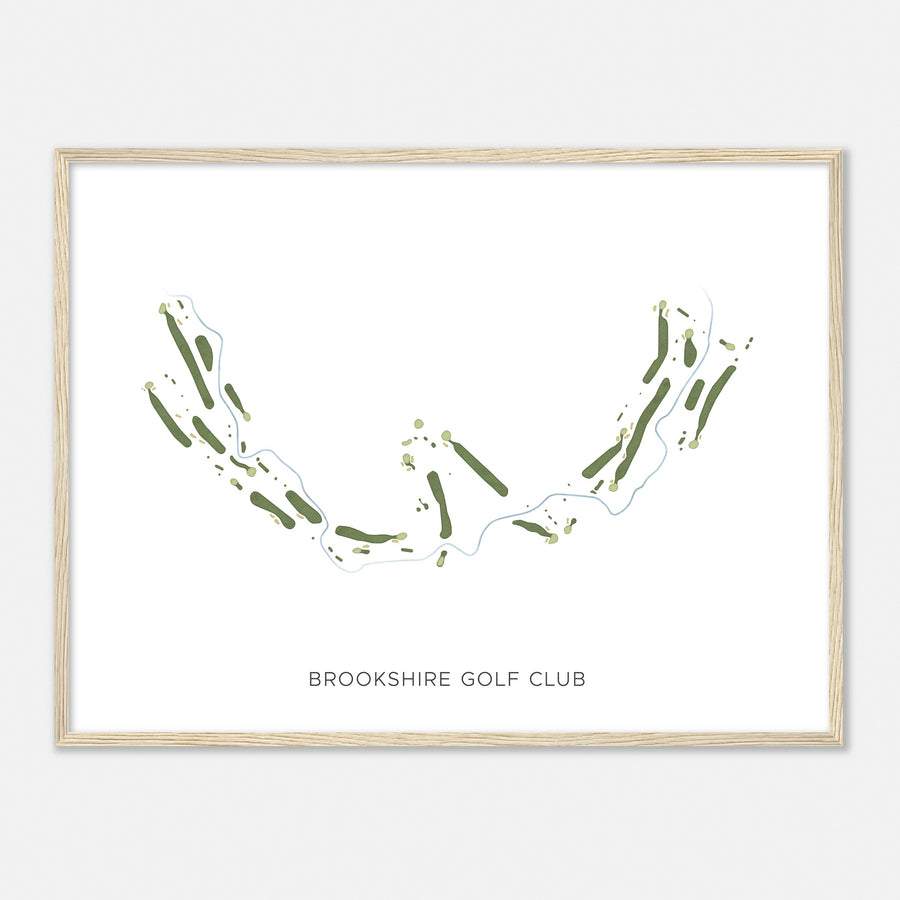 Print of Brookshire Golf Club Modern Map