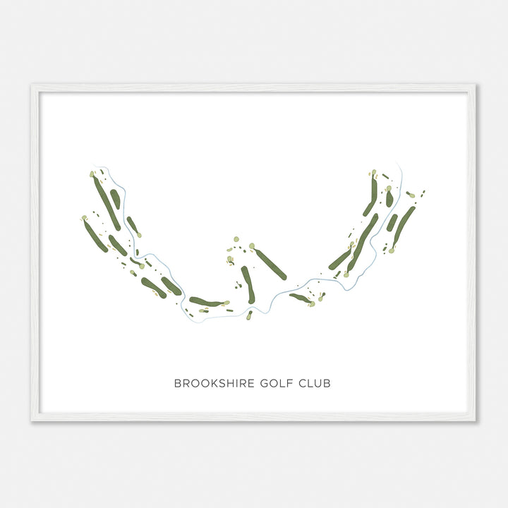 Print of Brookshire Golf Club Modern Map