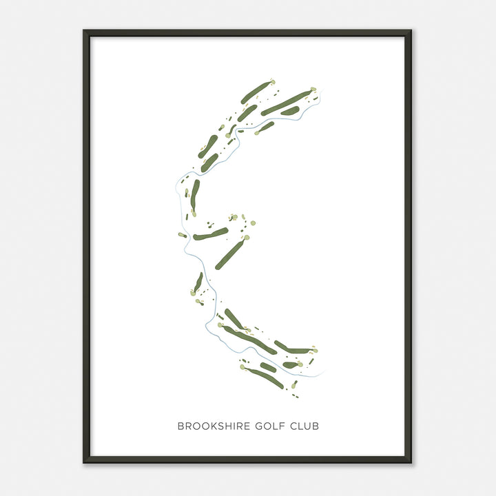 Print of Brookshire Golf Club Modern Map