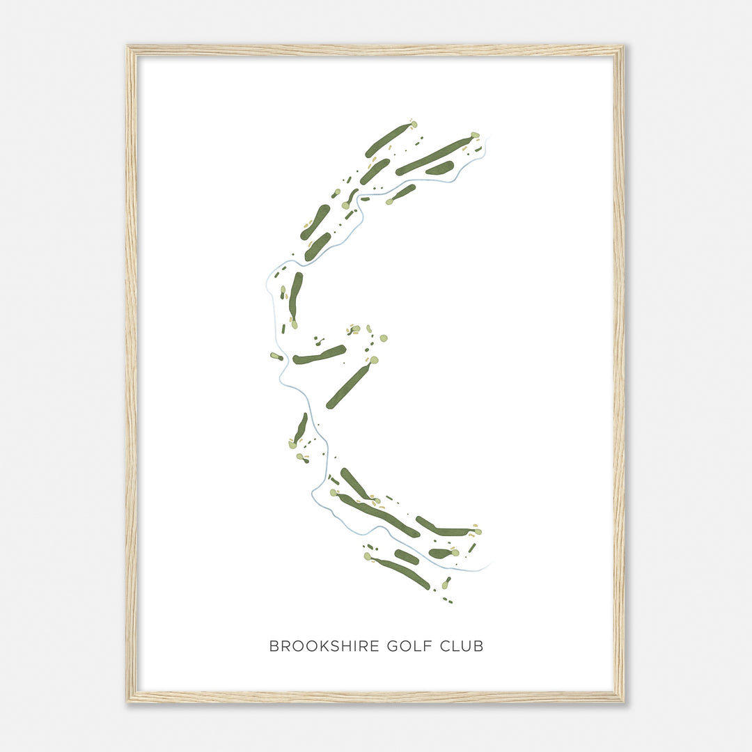 Print of Brookshire Golf Club Modern Map