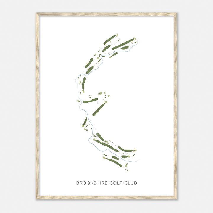 Print of Brookshire Golf Club Modern Map