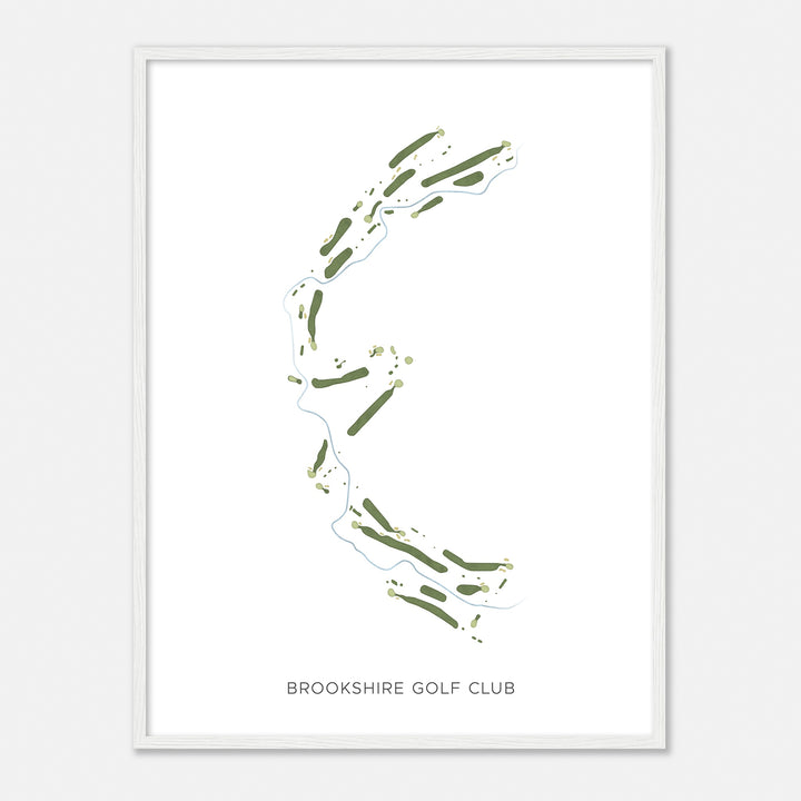 Print of Brookshire Golf Club Modern Map