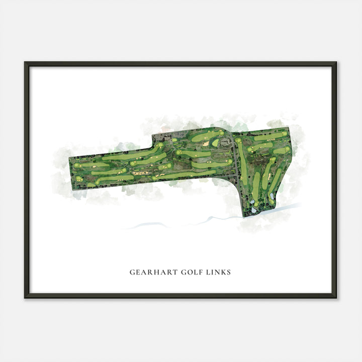Print of Gearhart Golf Links Classic Map
