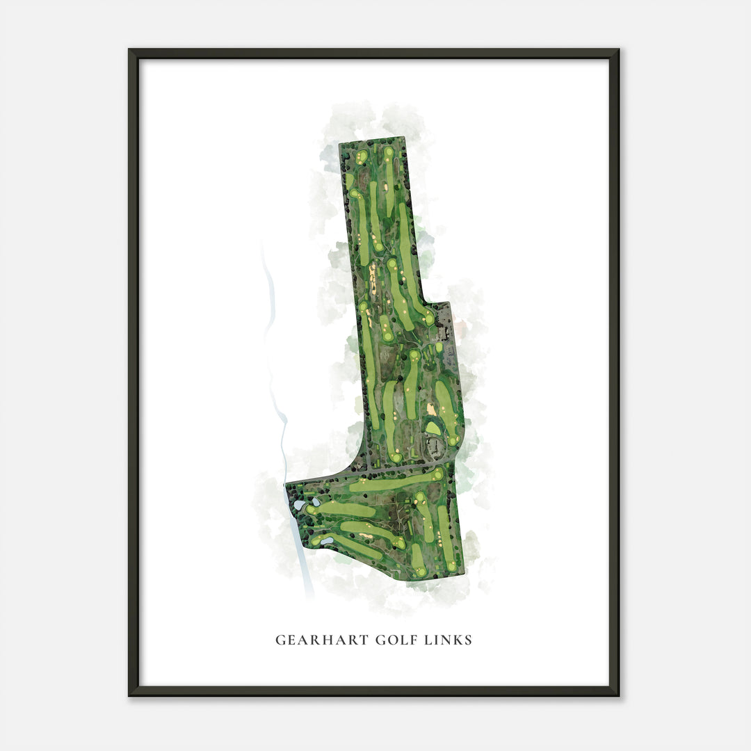 Print of Gearhart Golf Links Classic Map