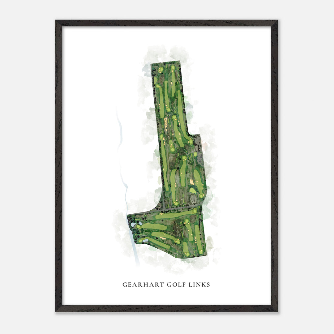 Print of Gearhart Golf Links Classic Map