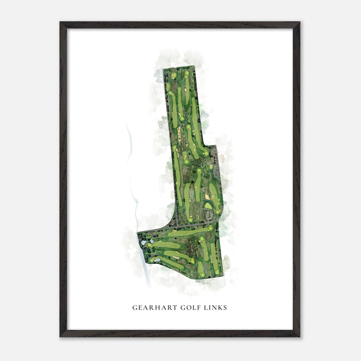 Print of Gearhart Golf Links Classic Map