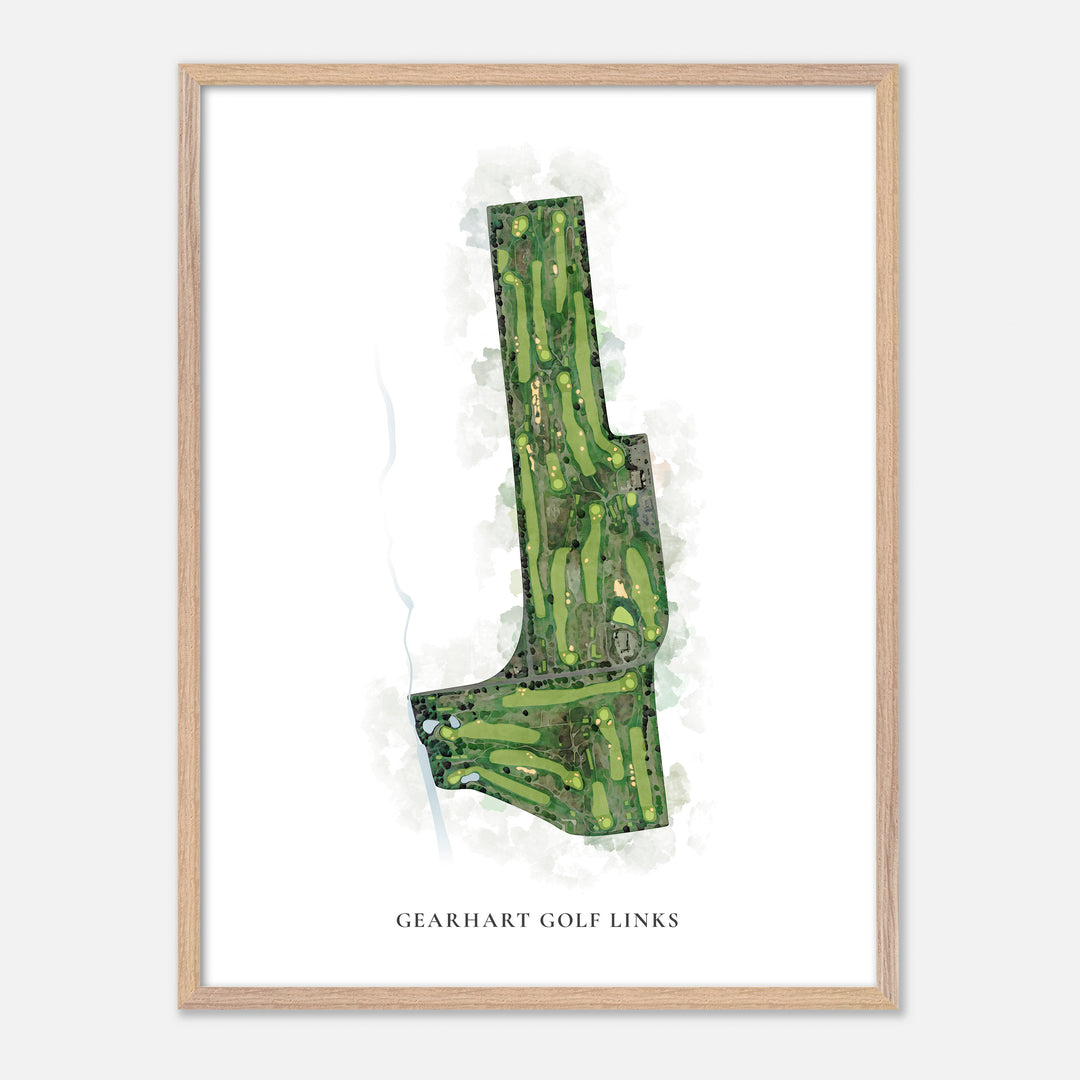 Print of Gearhart Golf Links Classic Map