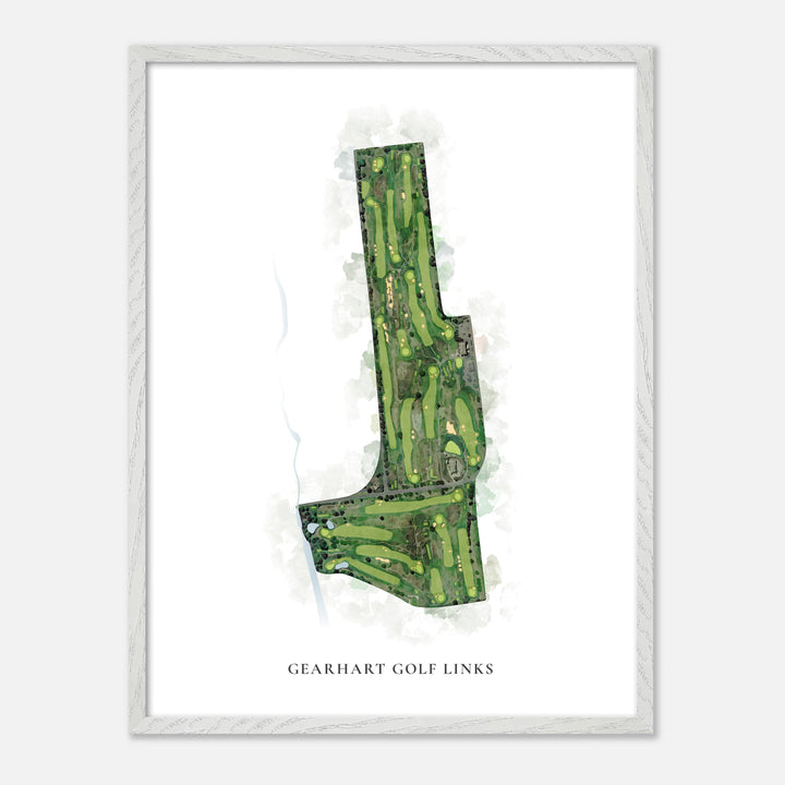 Print of Gearhart Golf Links Classic Map