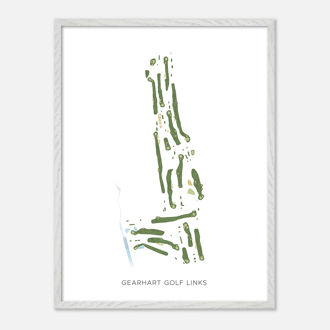 Print of Gearhart Golf Links Modern Map