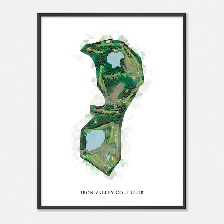 Print of Iron Valley Golf Club Classic Map