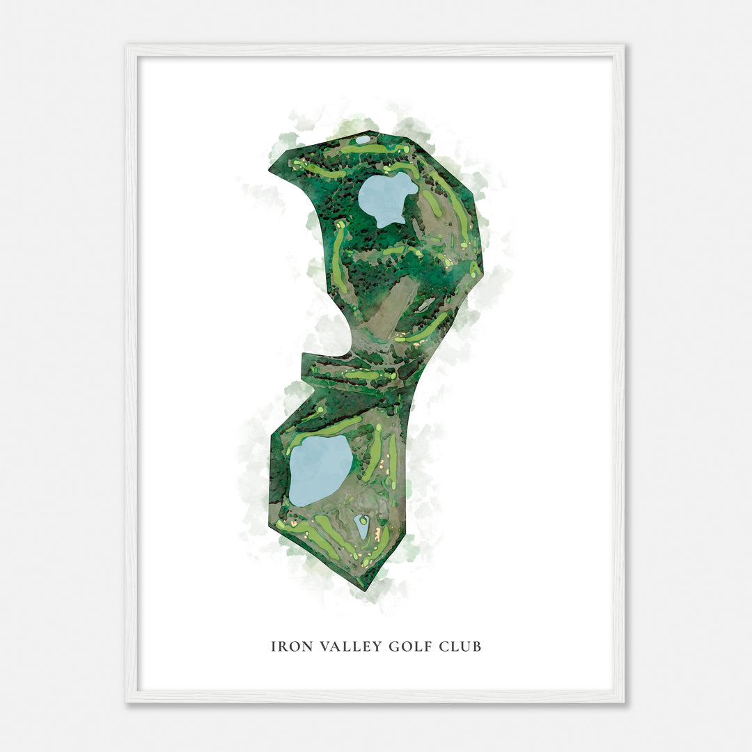 Print of Iron Valley Golf Club Classic Map