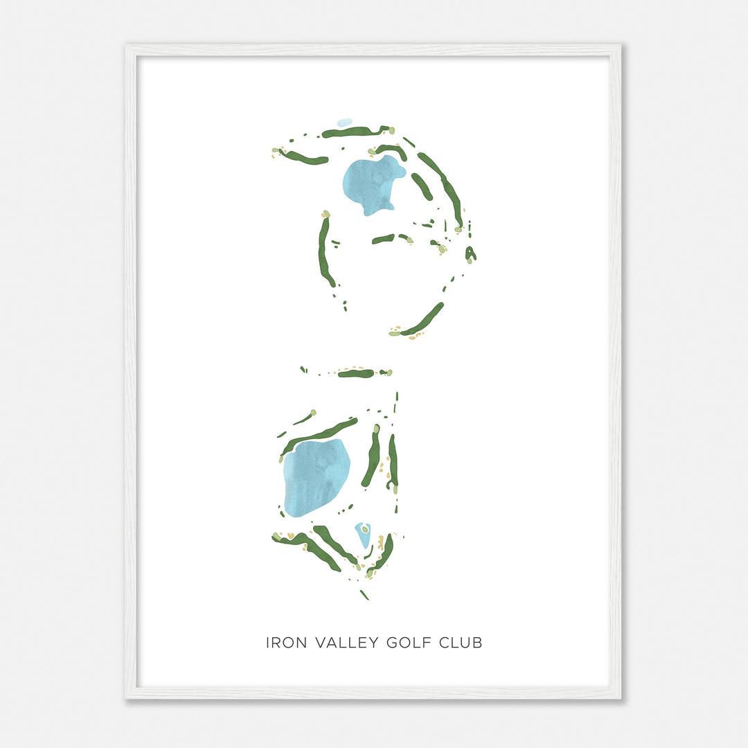 Print of Iron Valley Golf Club Modern Map