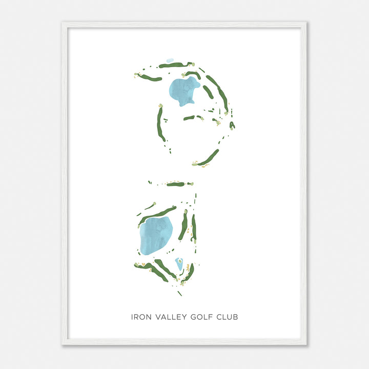 Print of Iron Valley Golf Club Modern Map