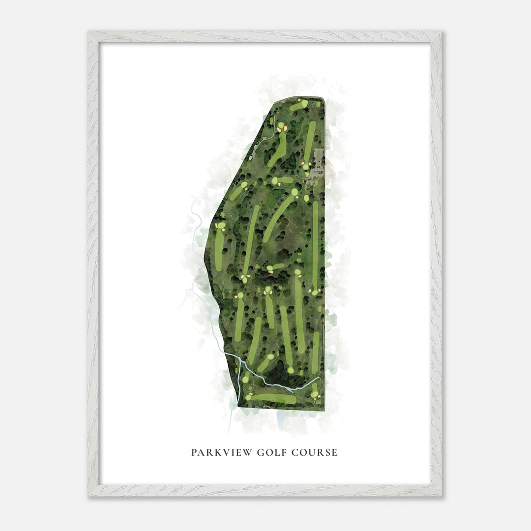 Print of Parkview Golf Course Classic Map