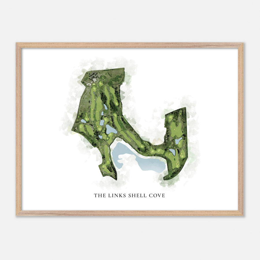Print of The Links Shell Cove Classic Map