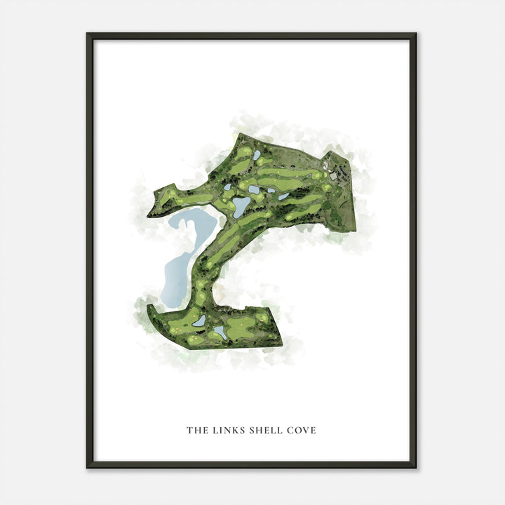 Print of The Links Shell Cove Classic Map