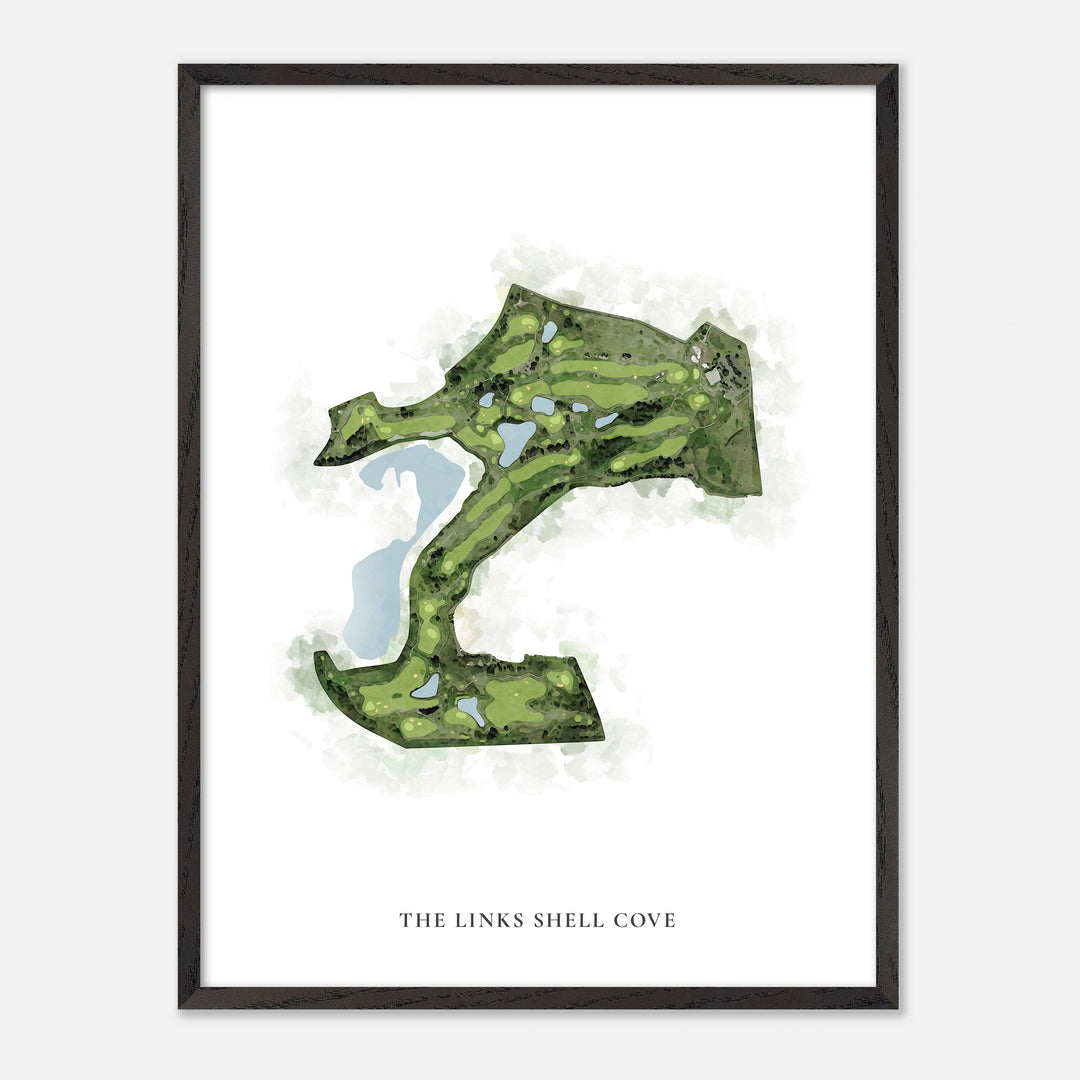 Print of The Links Shell Cove Classic Map