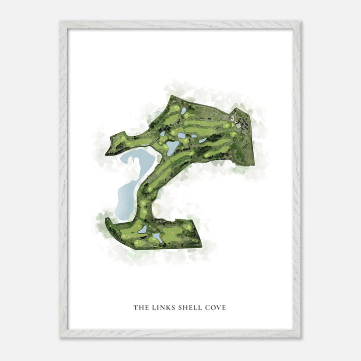 Print of The Links Shell Cove Classic Map