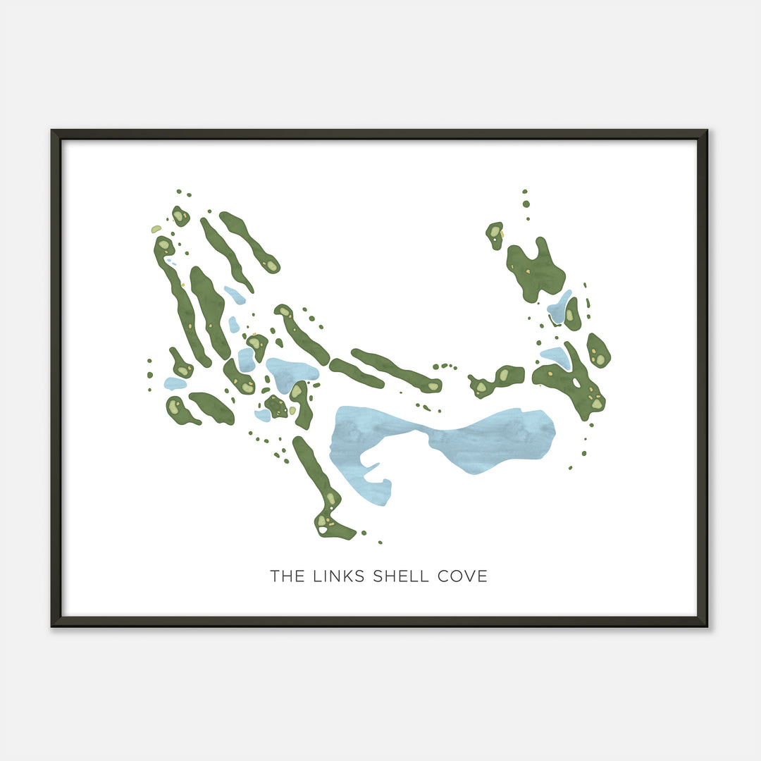 Print of The Links Shell Cove Modern Map