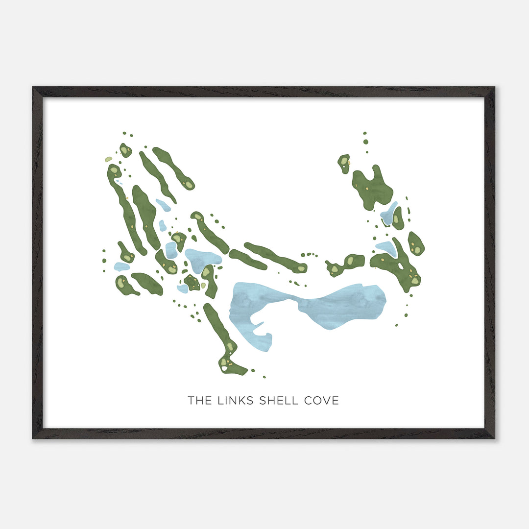 Print of The Links Shell Cove Modern Map