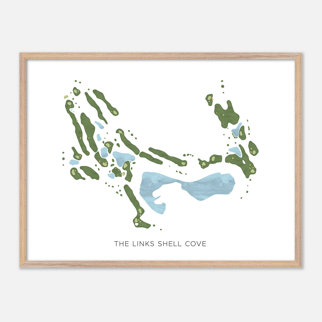 Print of The Links Shell Cove Modern Map