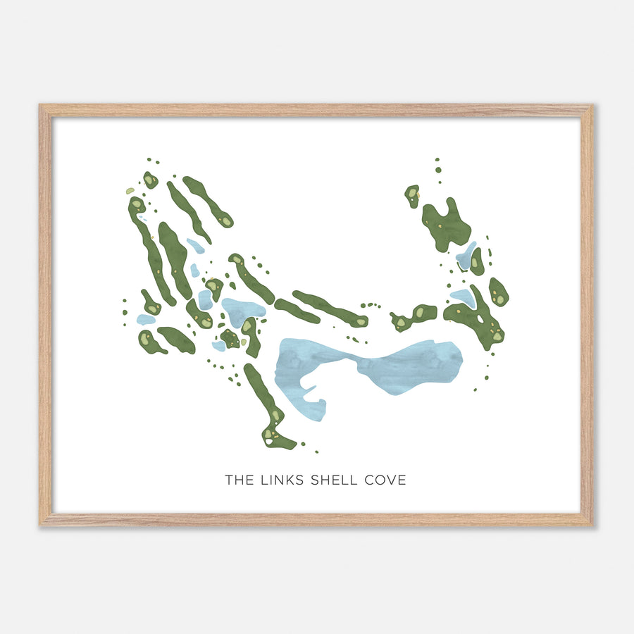 Print of The Links Shell Cove Modern Map