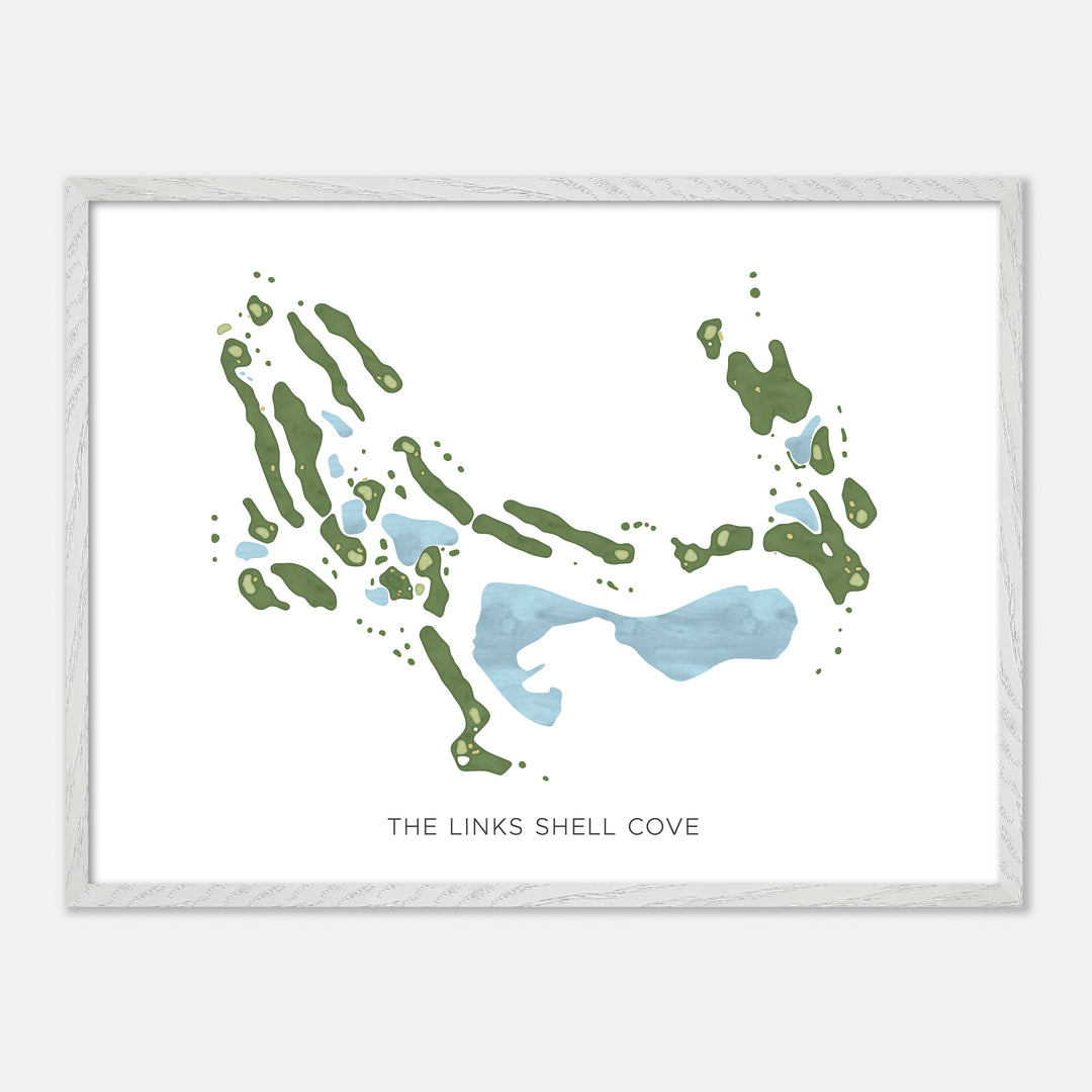 Print of The Links Shell Cove Modern Map