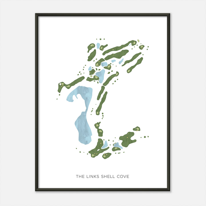 Print of The Links Shell Cove Modern Map