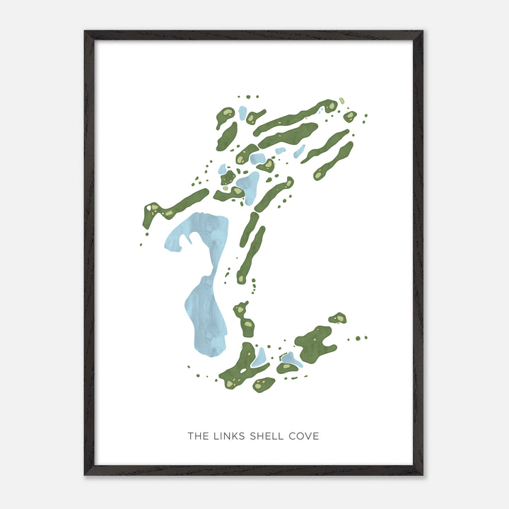 Print of The Links Shell Cove Modern Map