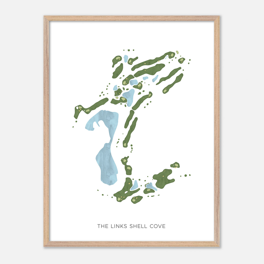 Print of The Links Shell Cove Modern Map