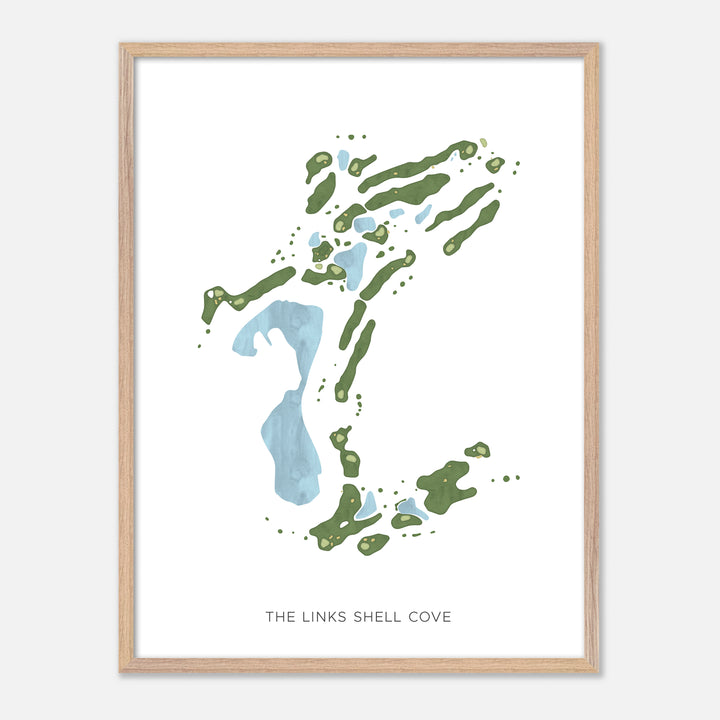 Print of The Links Shell Cove Modern Map