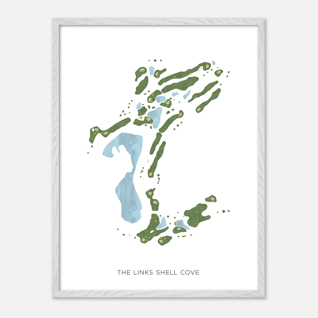 Print of The Links Shell Cove Modern Map