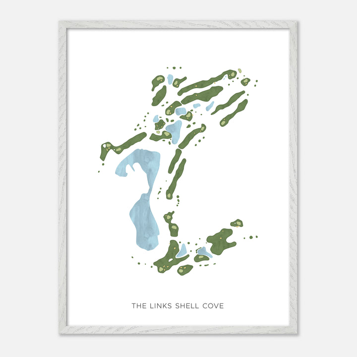 Print of The Links Shell Cove Modern Map