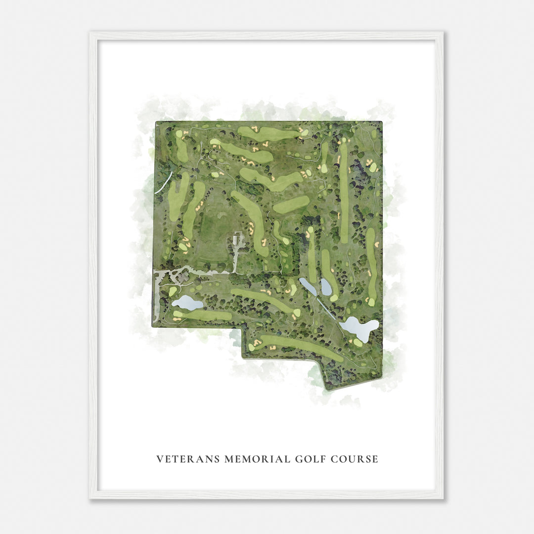 Print of Veterans Memorial Golf Course Classic Map