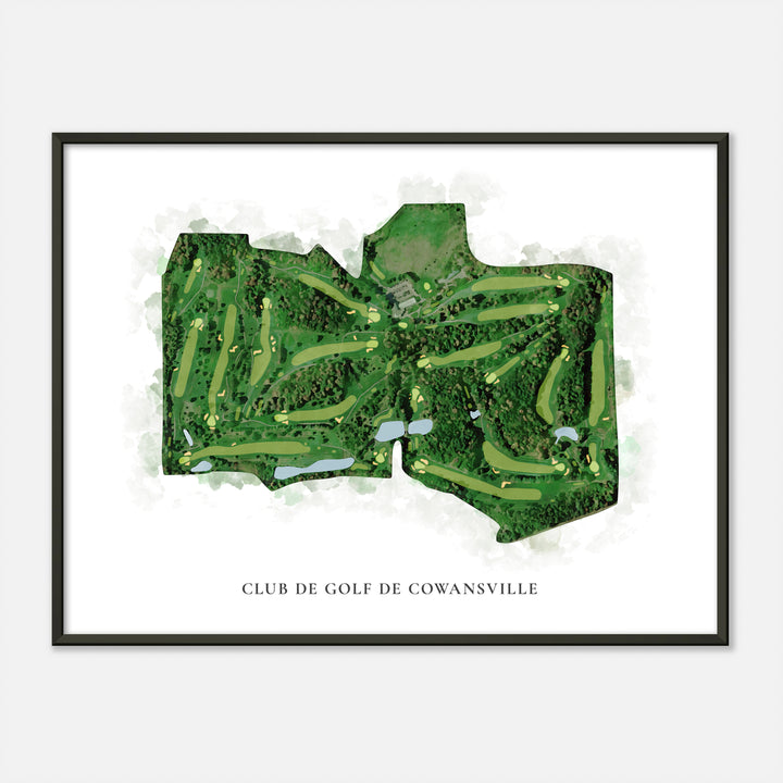 Print of Club de Golf de Cowansville Classic Map