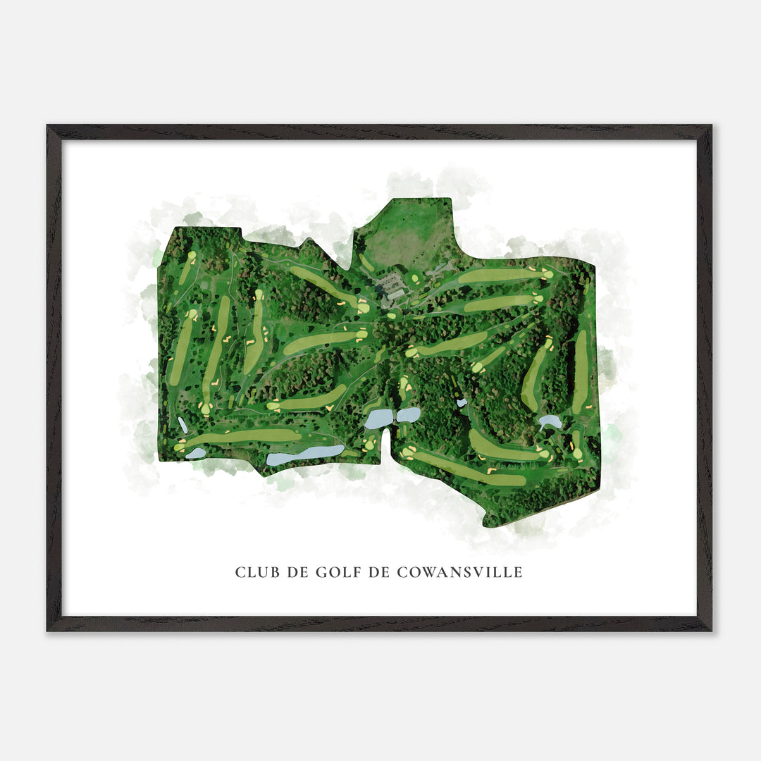 Print of Club de Golf de Cowansville Classic Map