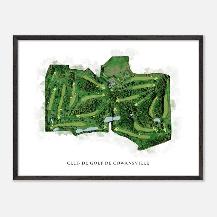 Print of Club de Golf de Cowansville Classic Map