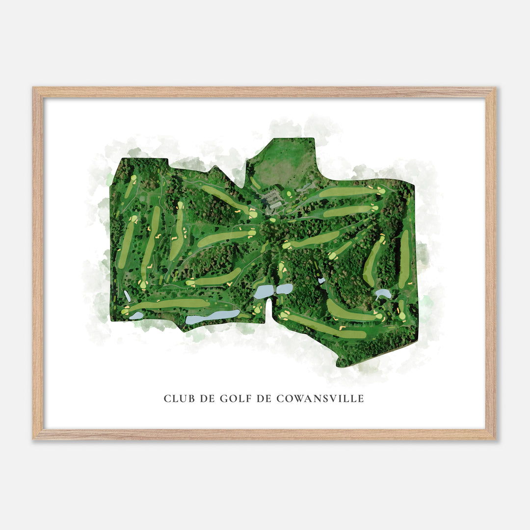 Print of Club de Golf de Cowansville Classic Map
